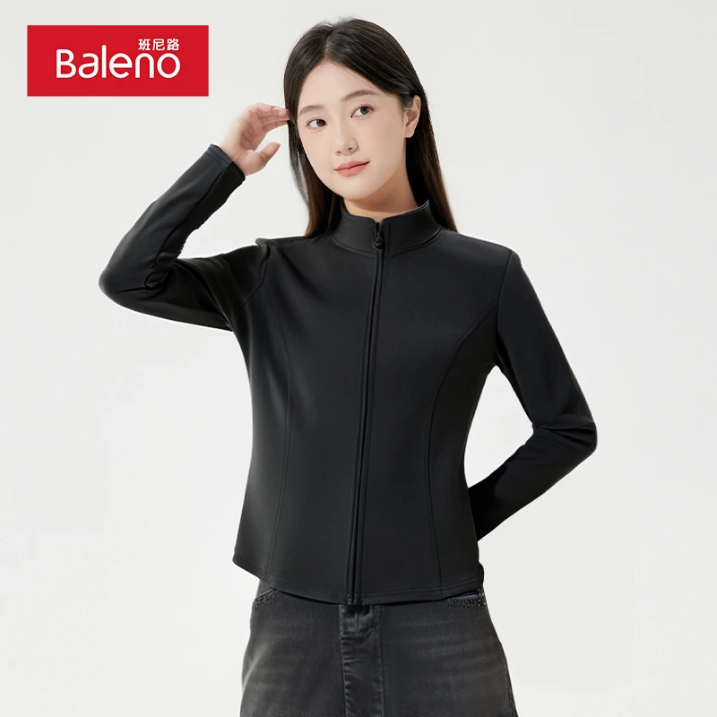 BALENO/班尼路短款修身外套女2025春季小个子立领小香风高级开衫