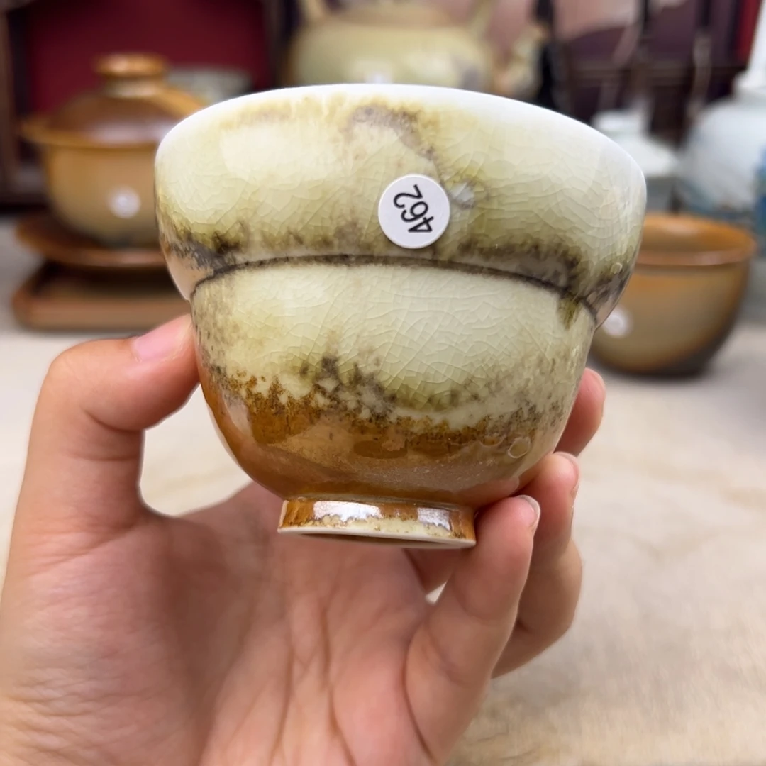 杯纯手工柴烧主人杯