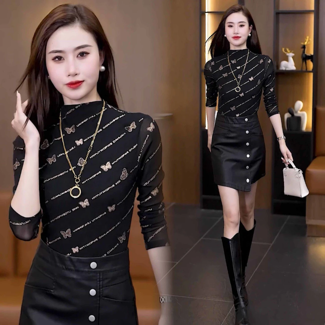 2025春夏打底衫女新款时尚减龄气质小衫设计感小众洋气百搭上衣潮