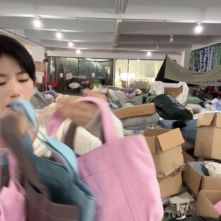 棉多色多款小帆布手提包发1