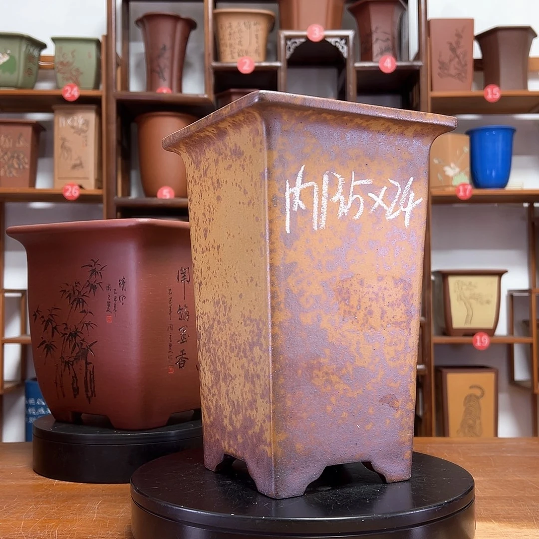 紫砂花盆周之夏精品紫砂花盆