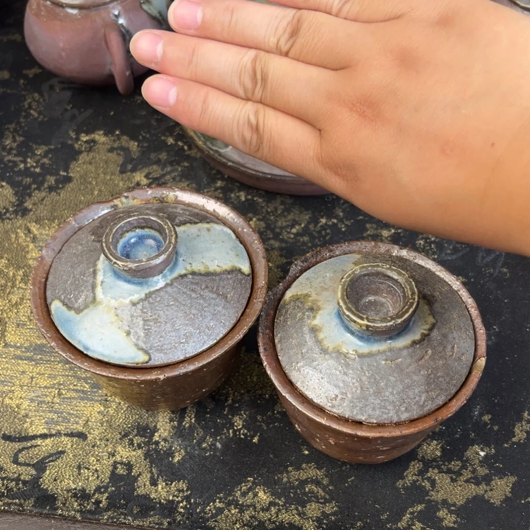 三***清柴烧茶器主人杯子