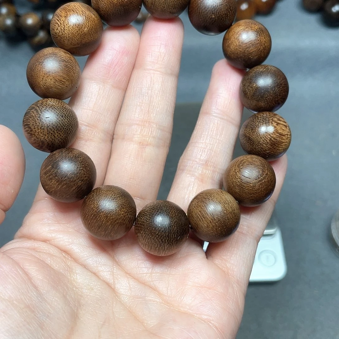 沉香手串芽庄白棋1.6