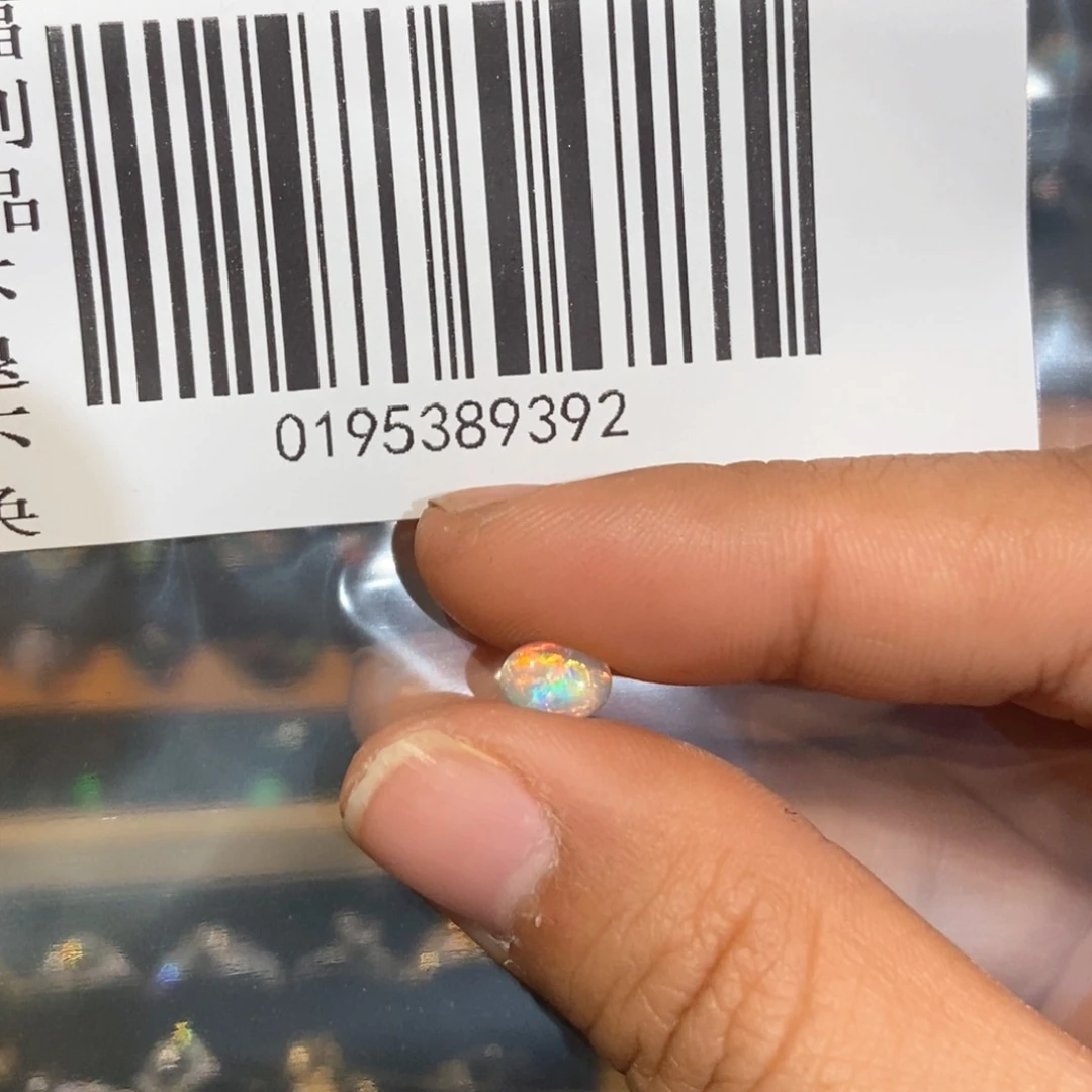 欧泊戒指—银S925镶嵌大**?