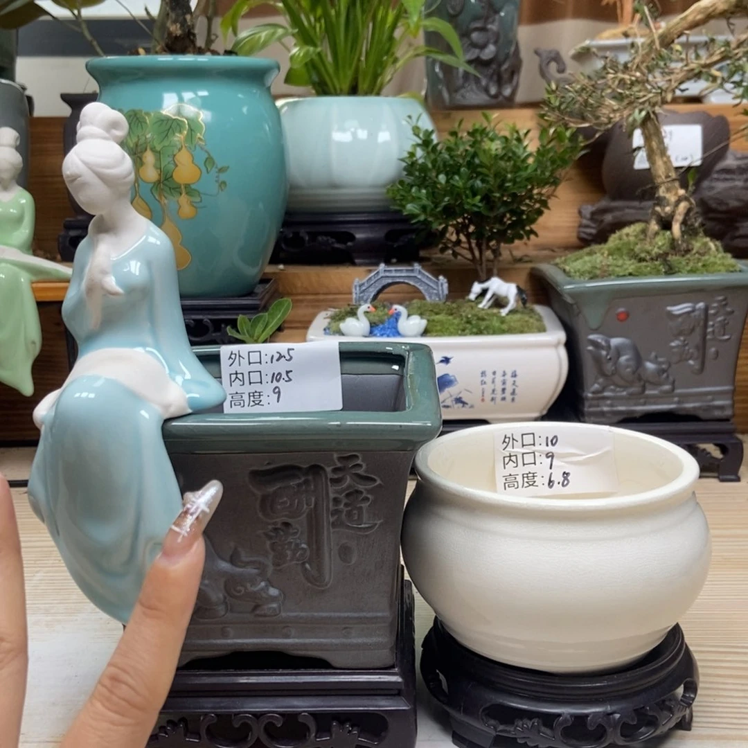 紫砂花盆陶瓷花盆陶瓷艺术