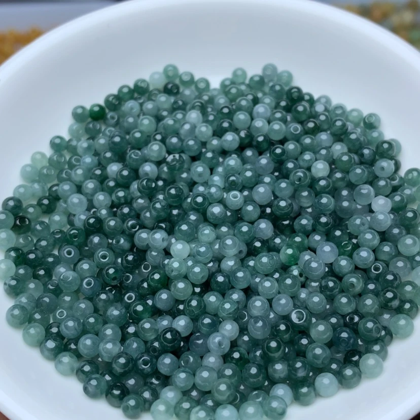 【闪购商品】翡翠手链未镶嵌卡3.8冰蓝水100颗