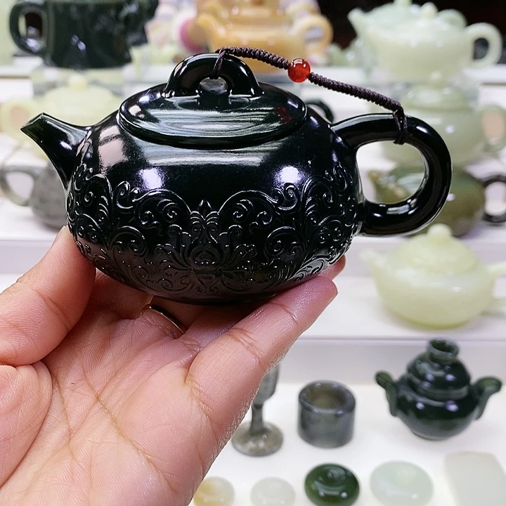 未镶嵌和田玉挂件茶壶