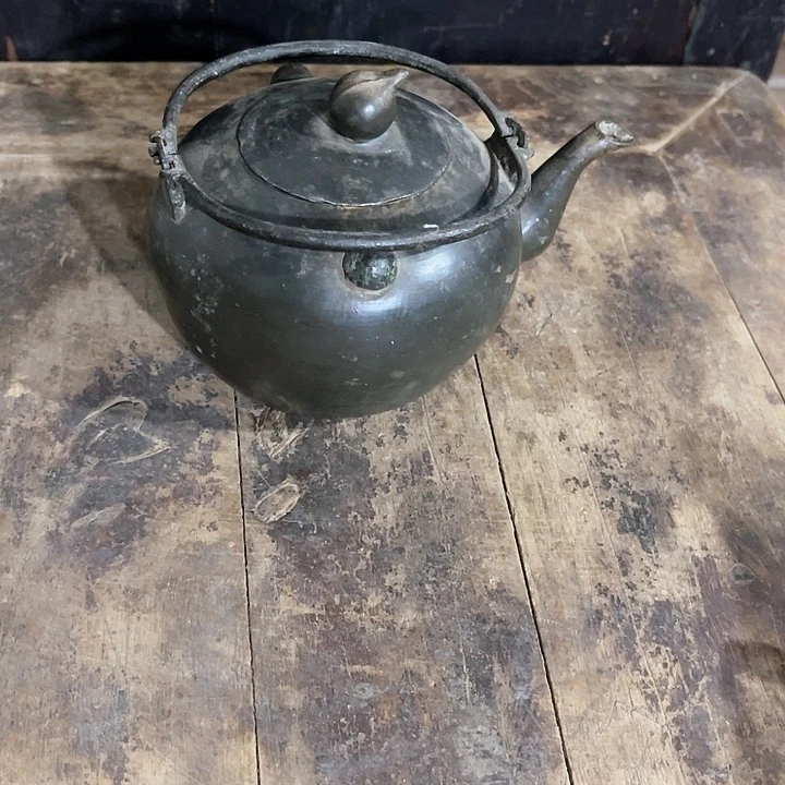 山***峡锡锡点铜壶一件品相完好