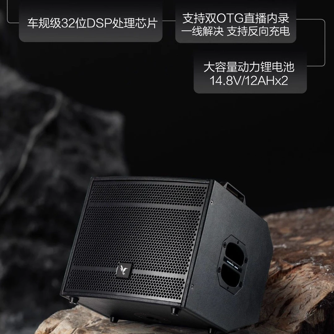 唯森蜂鸟V9户外广场舞音箱直播K歌弹唱乐器演出480W大功率一体机