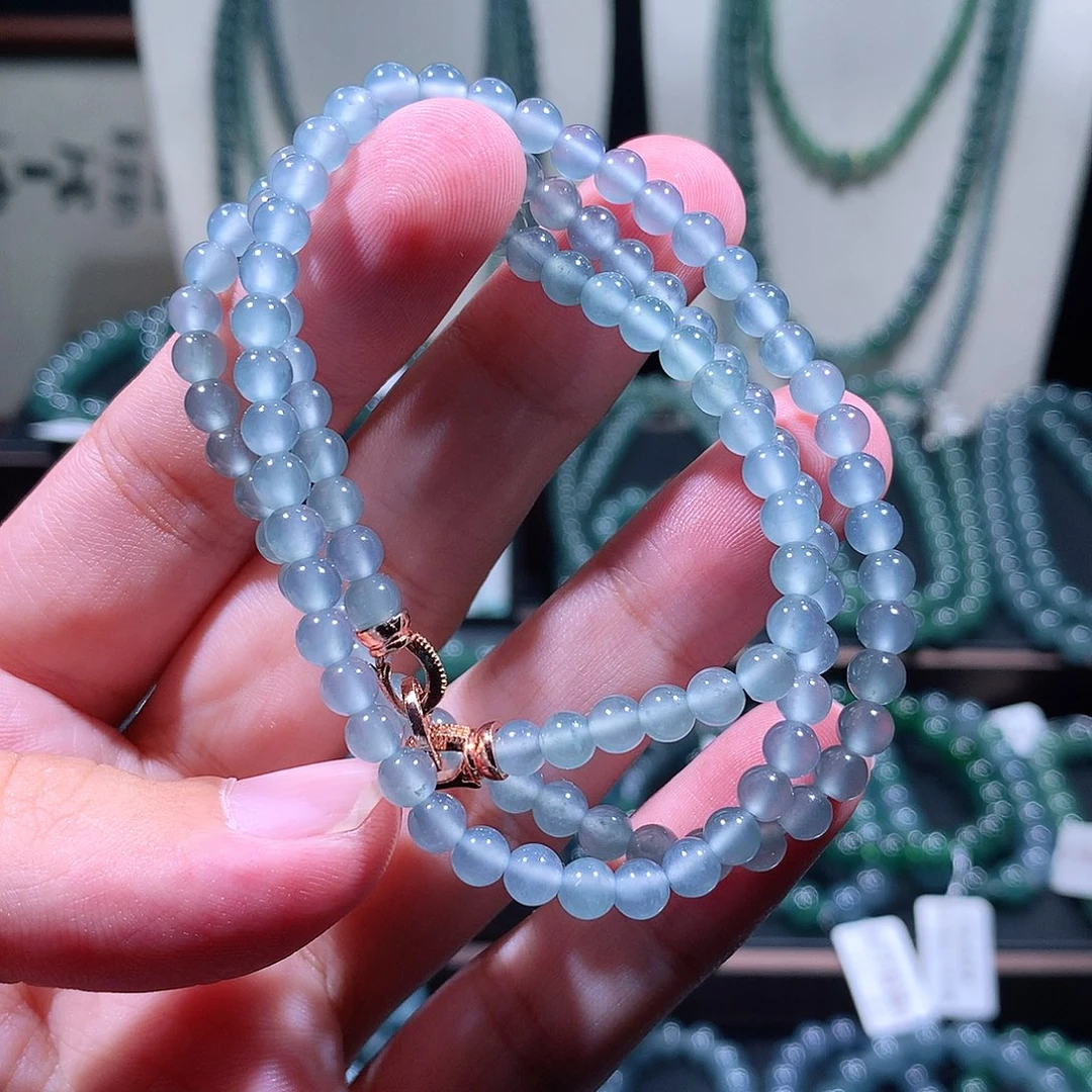 未镶嵌手链翡翠天然a货翡翠项链4.8
