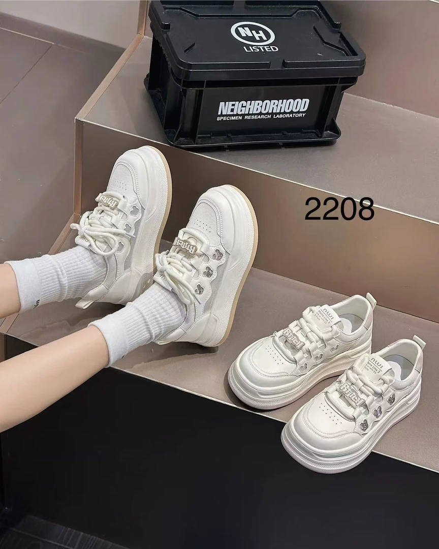 【保国女鞋】厚底单网夏季休闲运动鞋（2208）