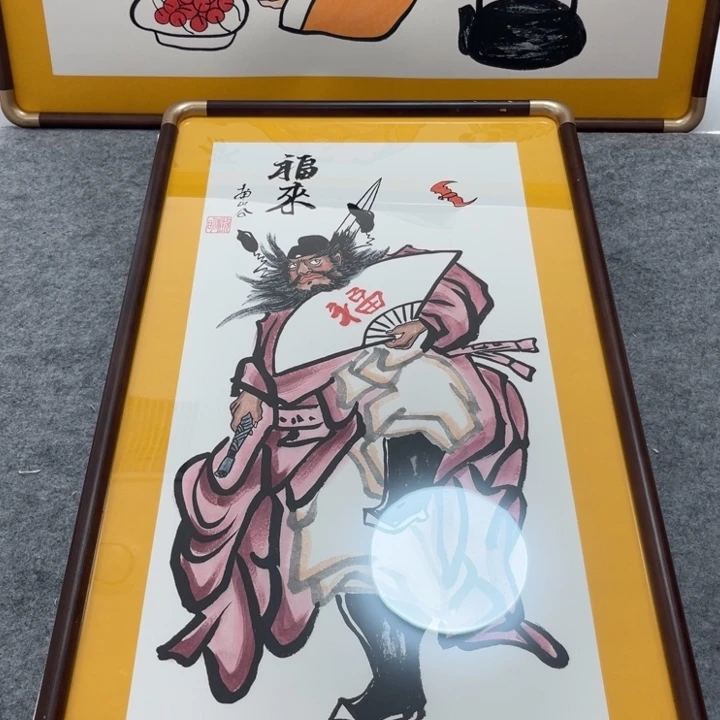 国画手绘禅意画一物一拍