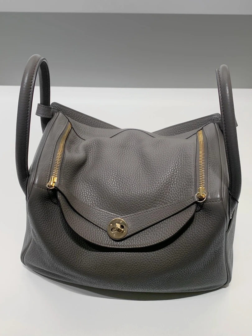 99新 Hermes/爱马仕 锡器灰金扣lindy30 X刻 二店/8374433