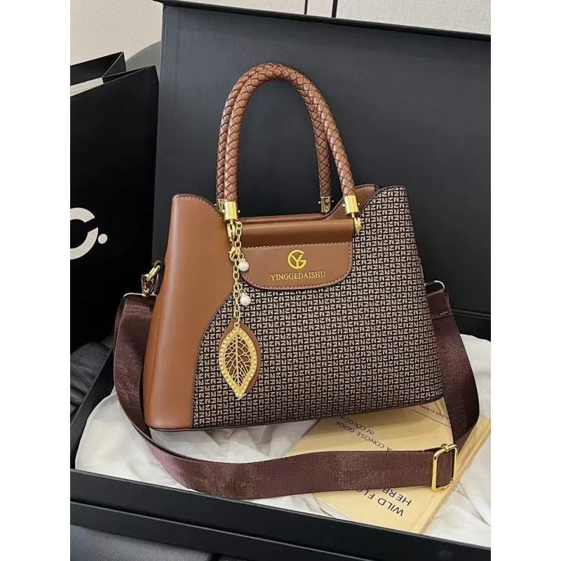 【长28宽13高20】新款大容量单肩包法式休闲百搭手提包