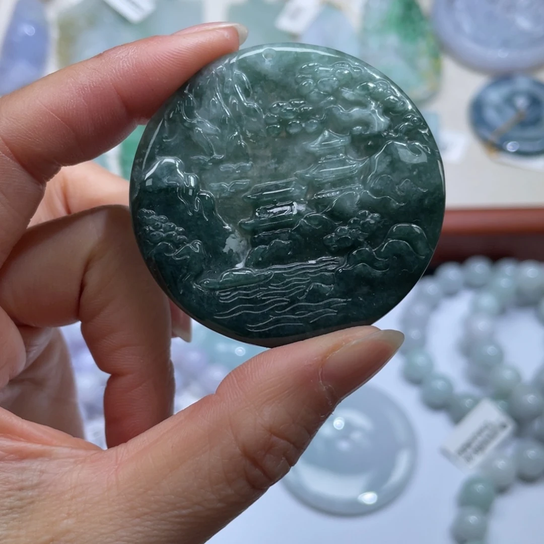 翡翠未镶嵌颈饰翡翠36