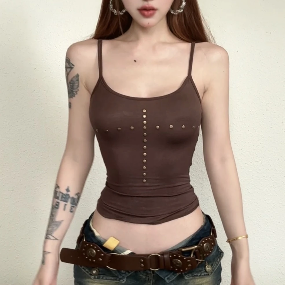 龙怼怼推荐【百穿吊带】网红春季内搭吊带辣妹美背性感显瘦设计感