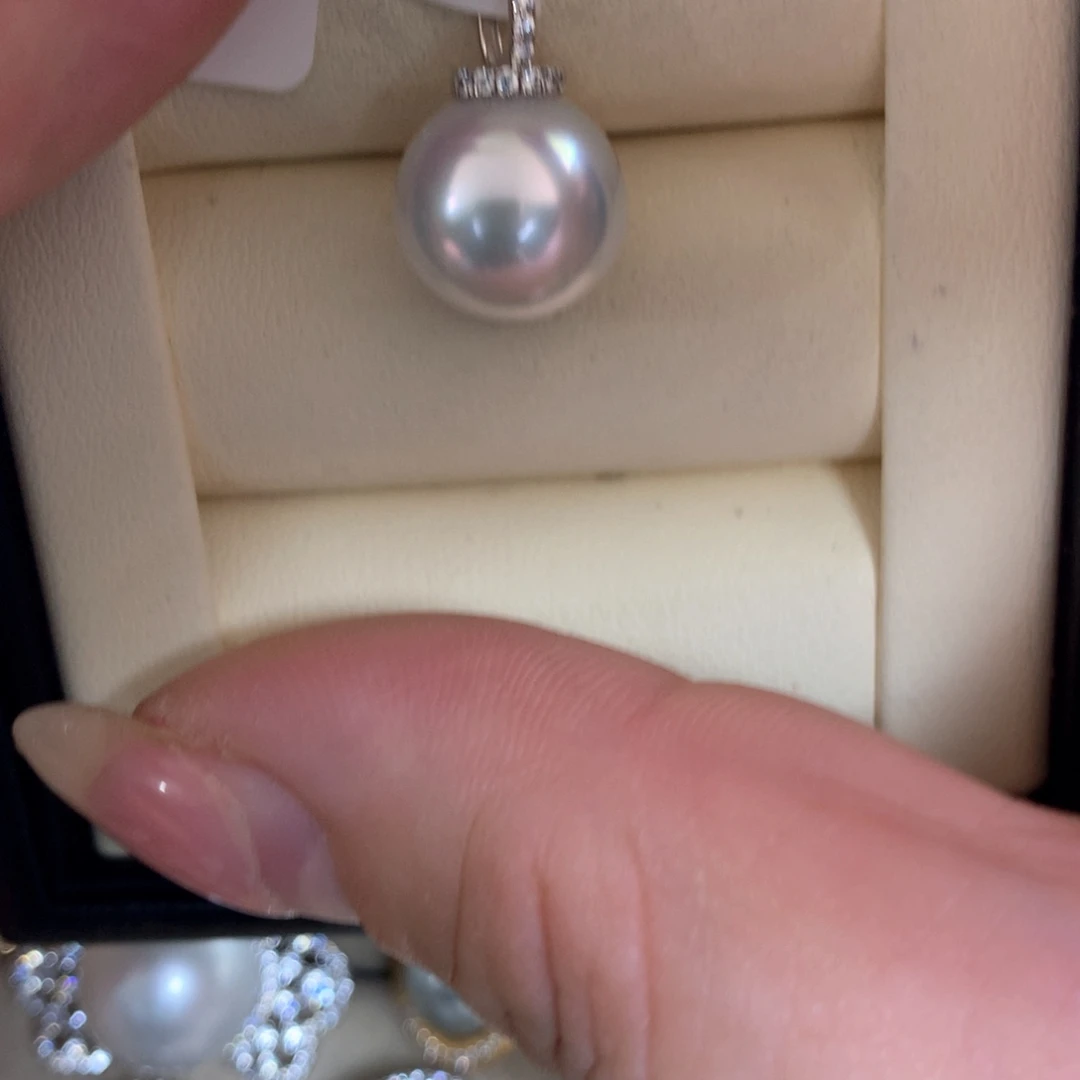 海水珍珠18K金镶嵌颈饰