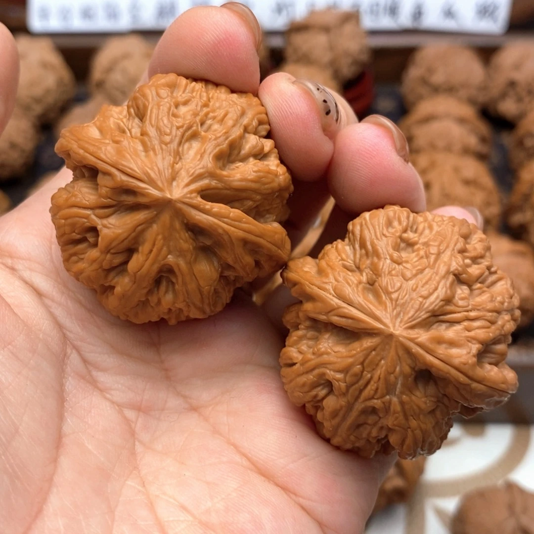 把件文玩核桃40尺全品平谷粗筋