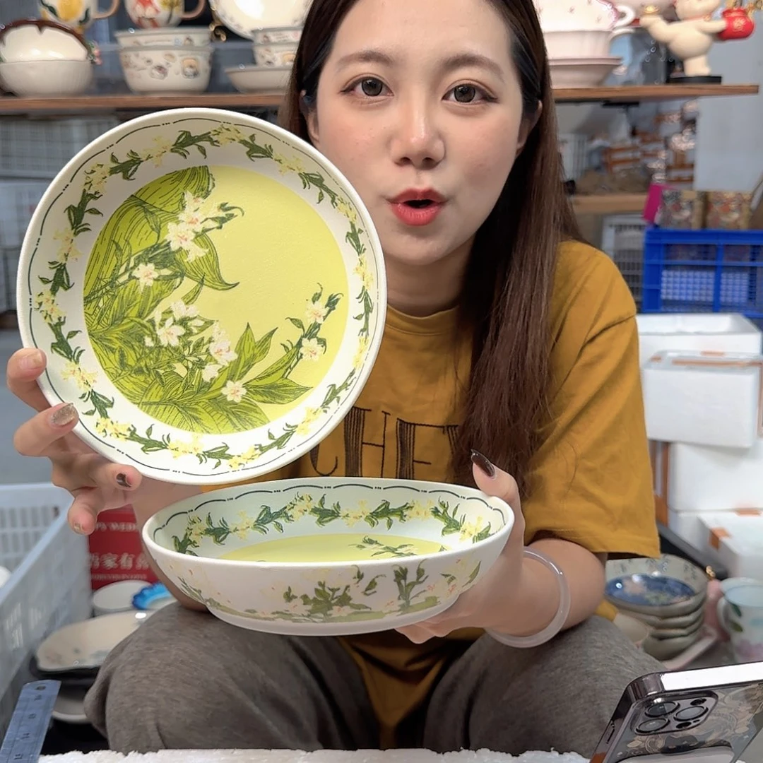 潮州微瑕陶瓷餐具7寸