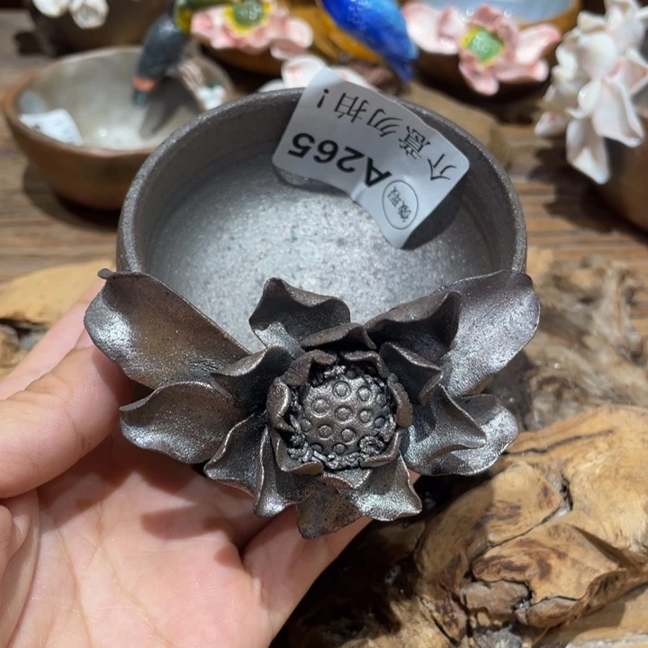 手工制作陶瓷茶具茶杯青蛙