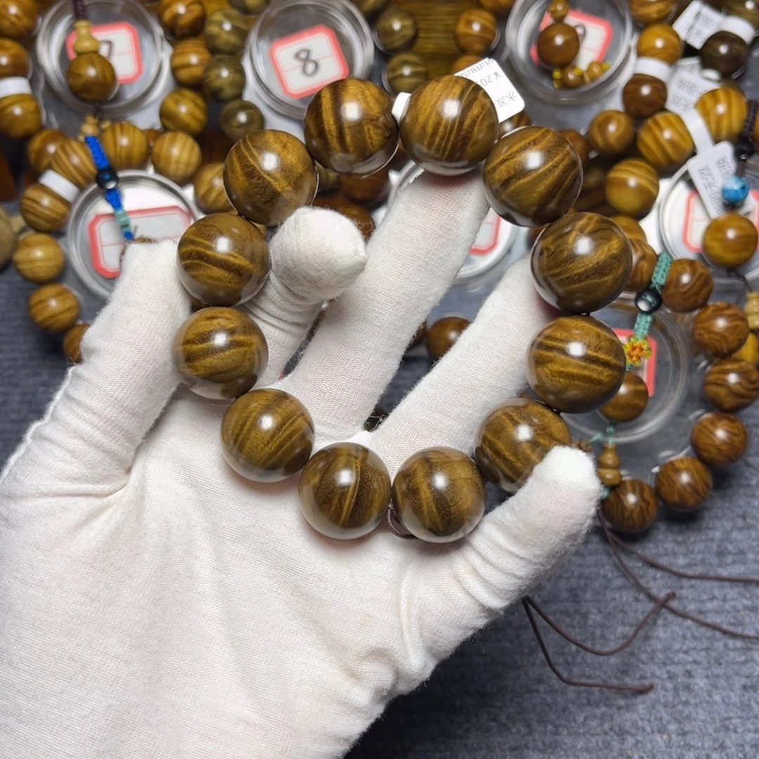 手串/手链楠木（金丝楠）阴沉2.0水波258