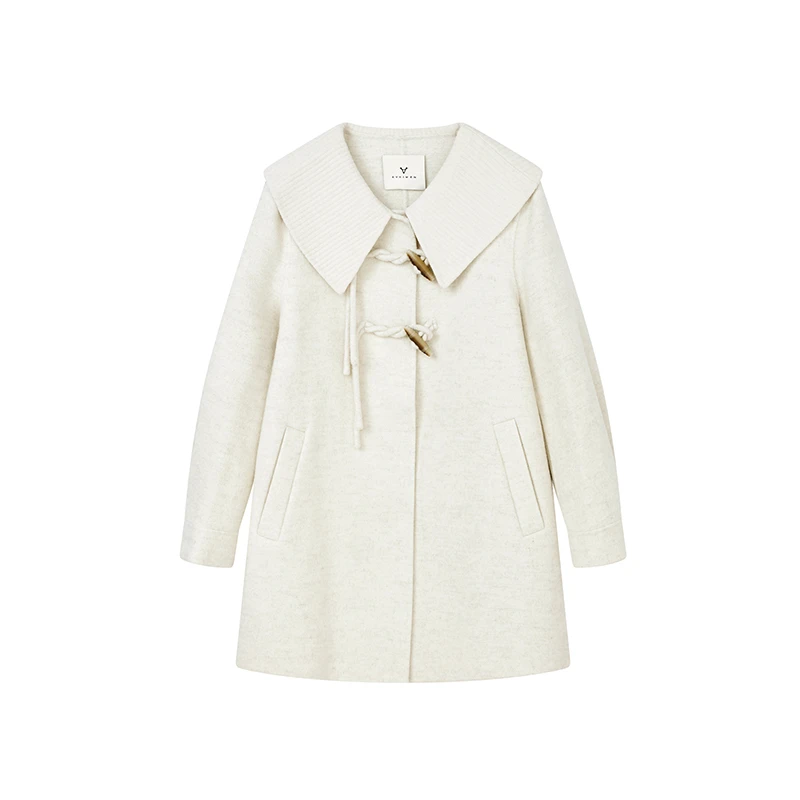 【女乔专属】洋气女流苏盘扣大衣舒芙蕾轻法风毛呢外套X10ADS8754