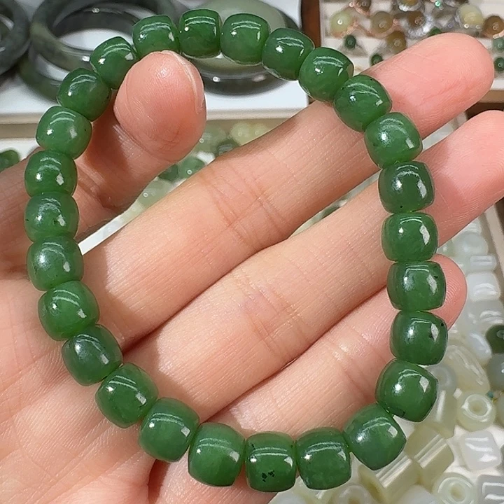 和田玉（碧玉）未镶嵌手链