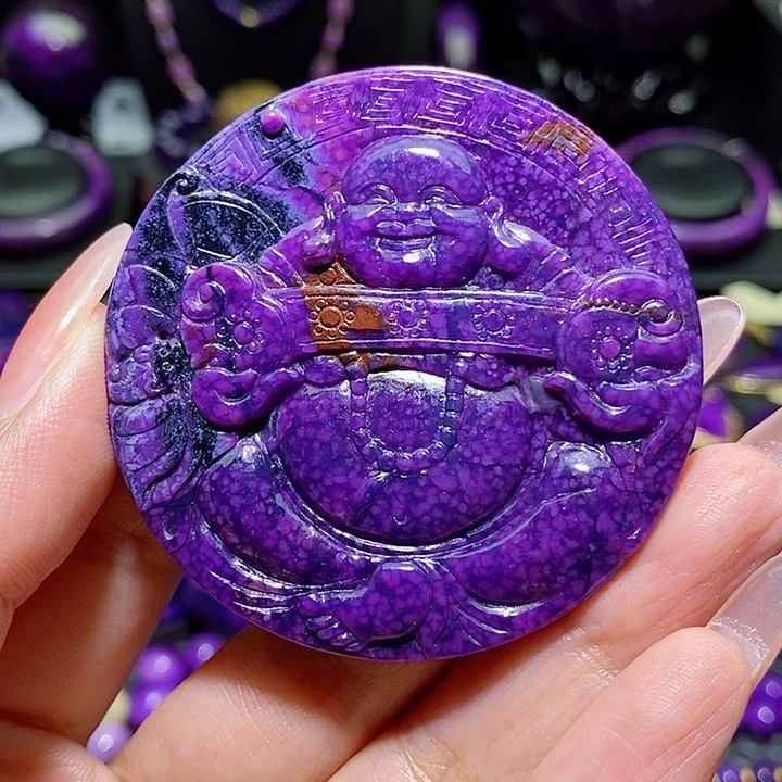 用***9未镶嵌苏纪石（舒俱来）吊坠