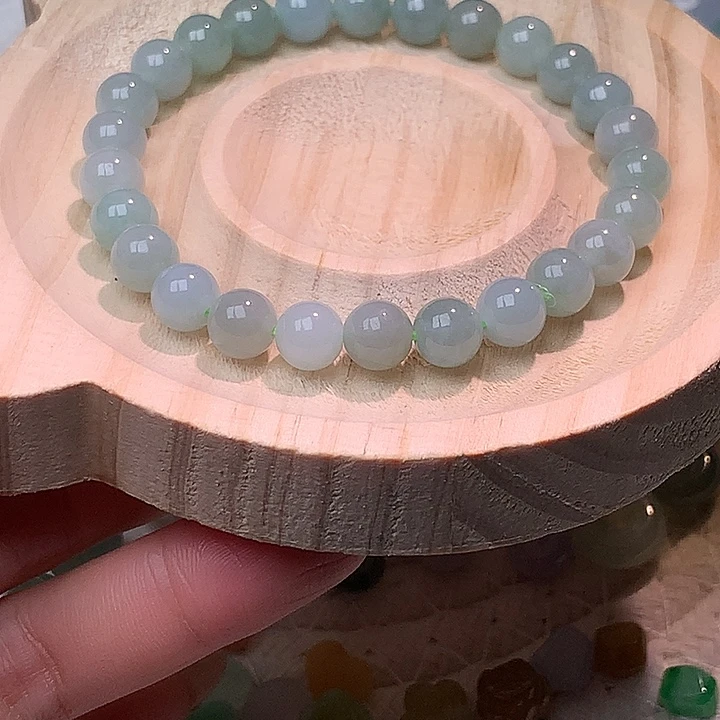 翡翠散珠翡翠手串卡7