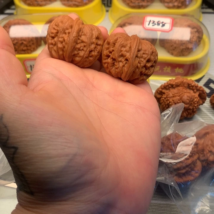 桃核吊坠无药元宝全品42.3克