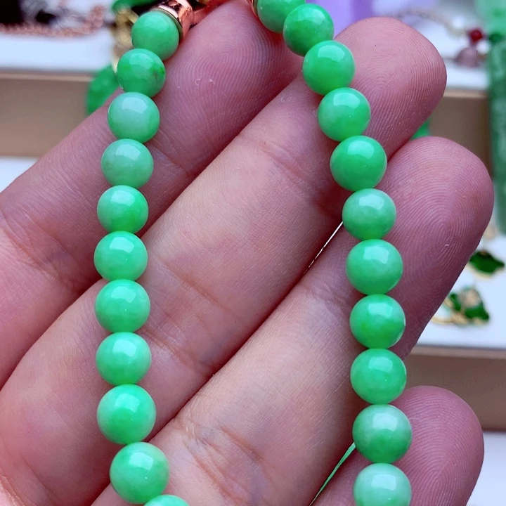 翡翠未镶嵌手链手串