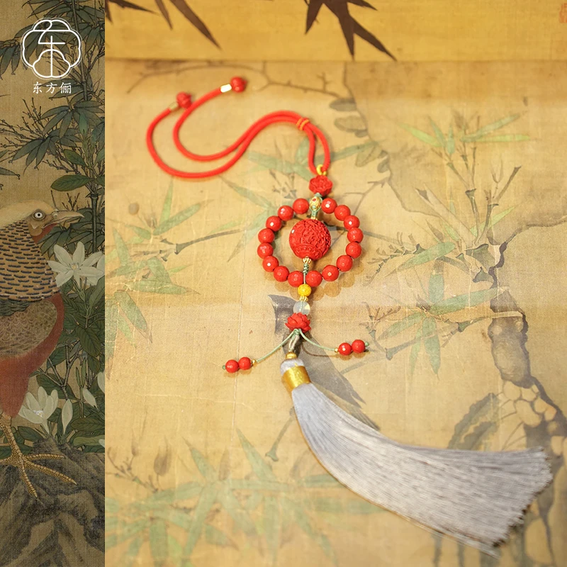 含辰砂工艺品东方俪DOFUNLY【祈福】挂件ZSGJ云窗