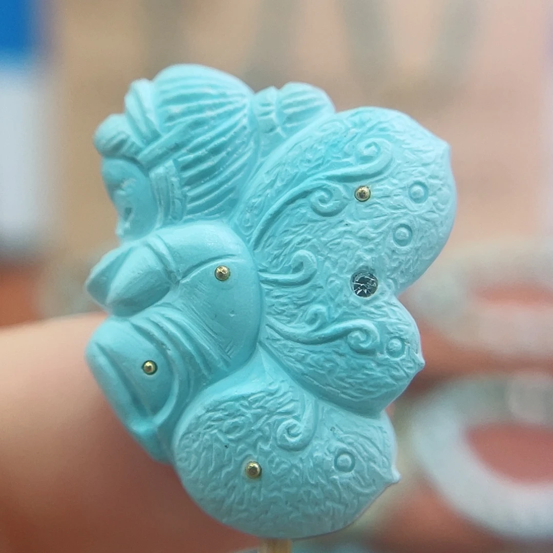 未镶嵌绿松石珠宝奇石