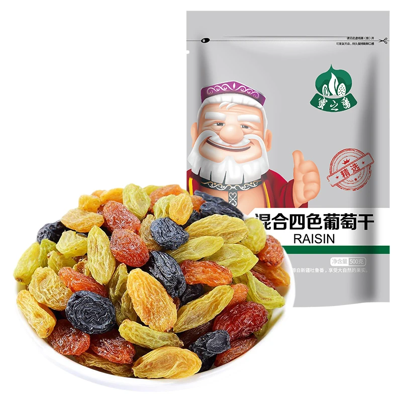 蜜之番混合四色葡萄干500g*2袋