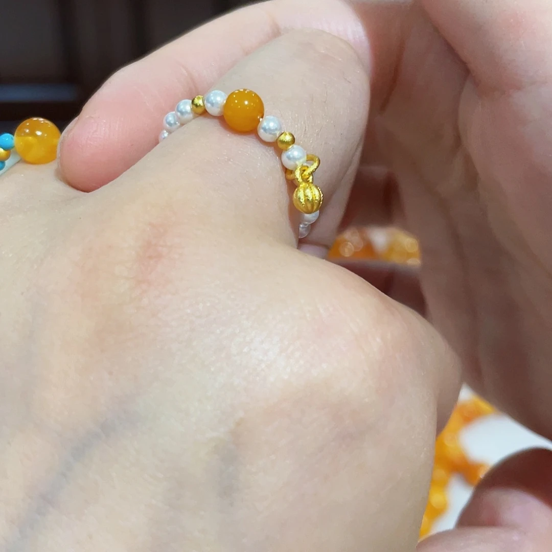 蜜蜡手链未镶嵌手串