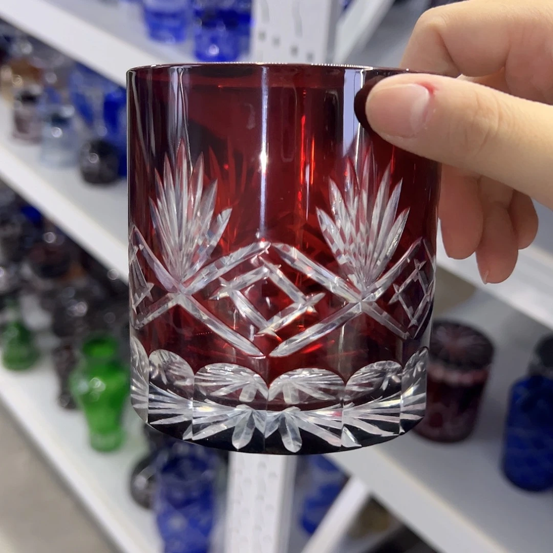 水晶玻璃平底款微瑕一个