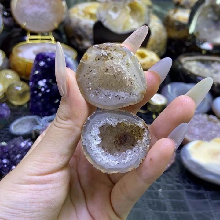 水晶珠宝半成品未镶嵌蚕丝盆