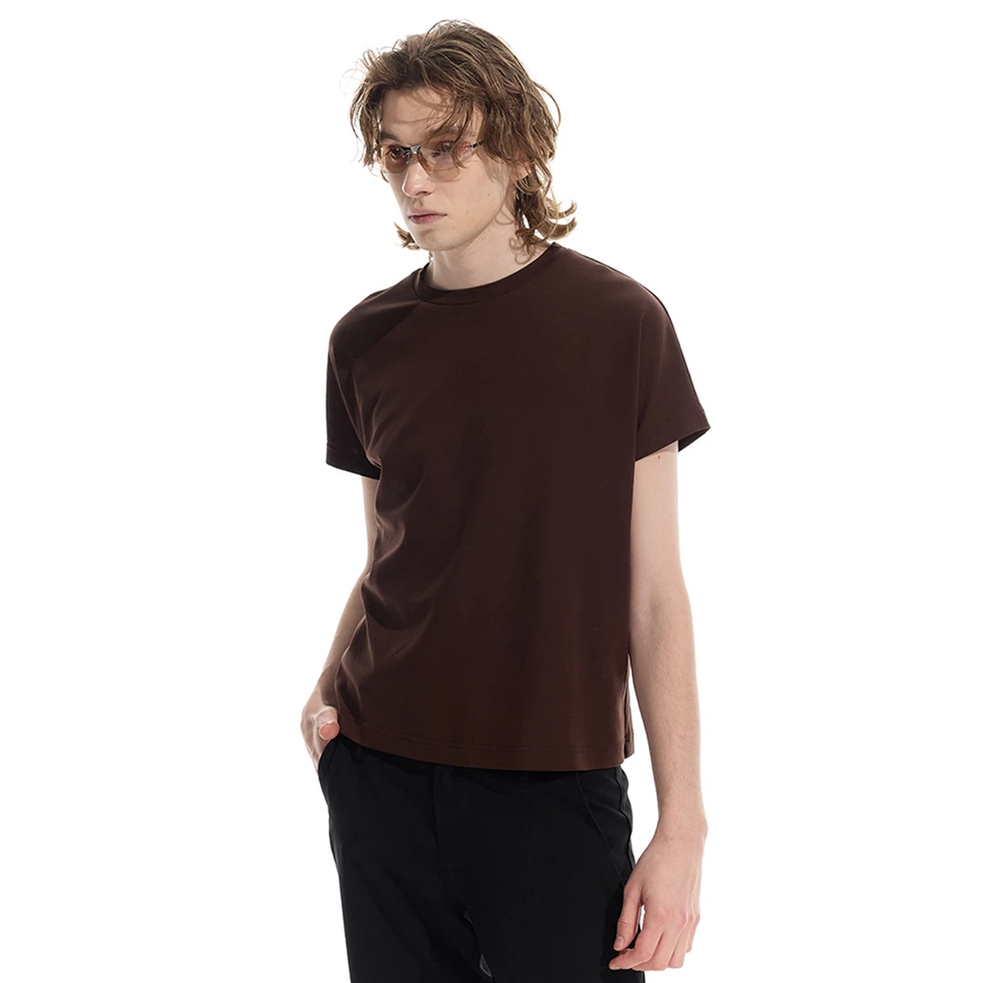 WHISTLEHUNTER(WSTHT)口哨猎人 舒雅棉基础通勤亲肤休闲短袖T恤男