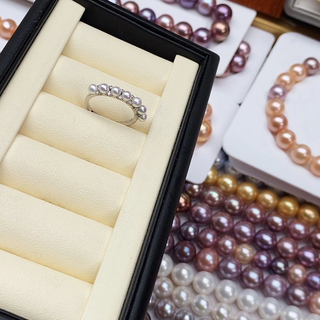 银S925镶嵌淡水珍珠颈饰