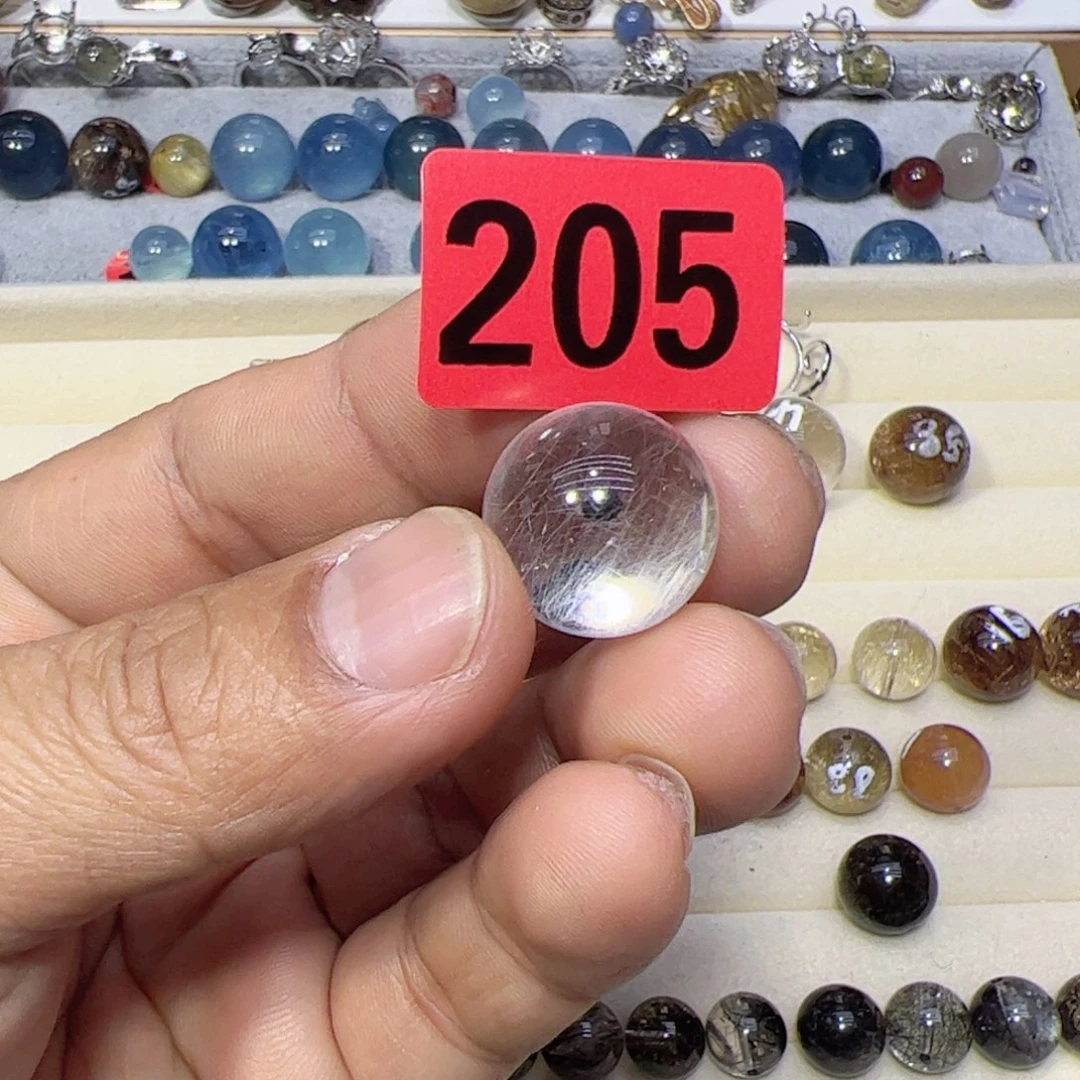 水晶颈饰未镶嵌钱****袋天然水晶