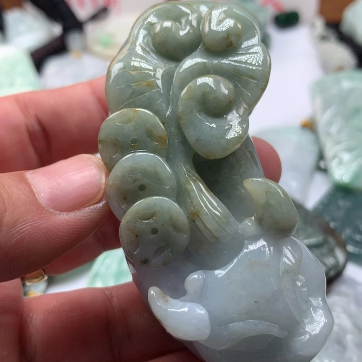 颈饰未镶嵌翡翠保真天然a货翡翠