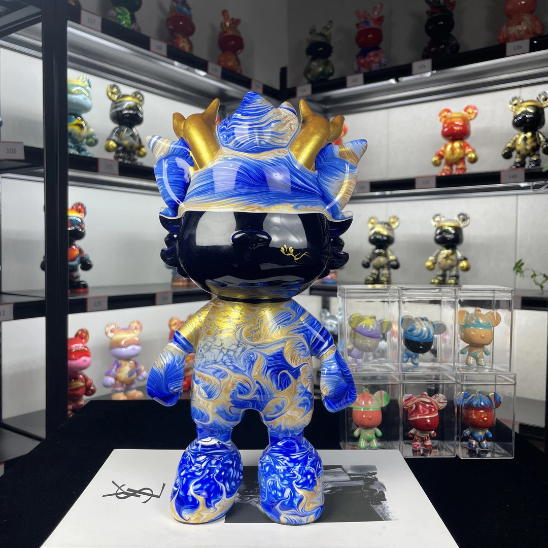 5【成品链接】流体熊暴力熊现货现发潮玩家居摆件