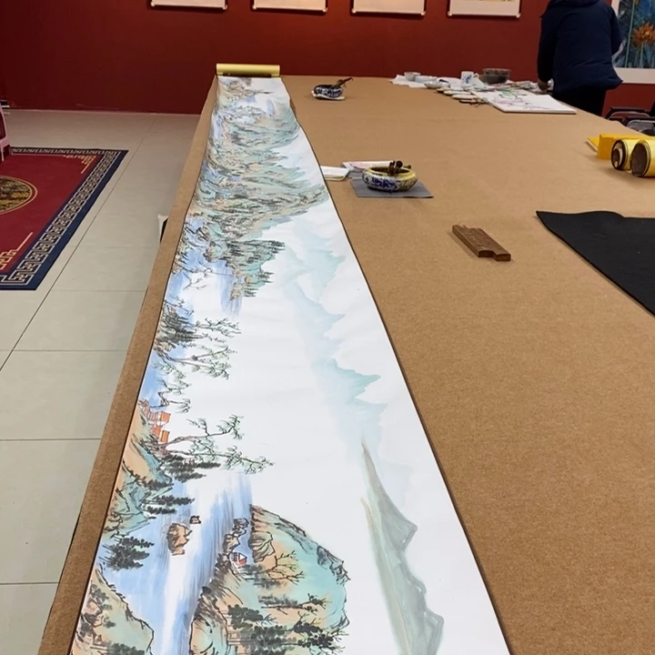 书法豆树隶 精品 国画长卷