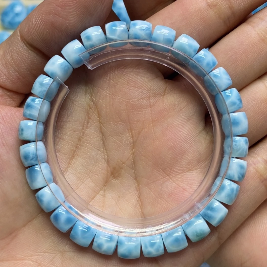 针钠钙石（海纹石）未镶嵌手链