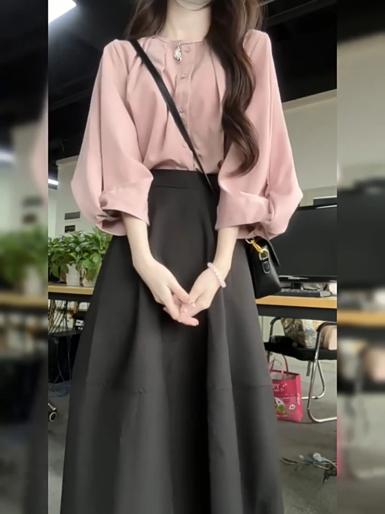 早春搭配一整套高级感小香风职业套装裙御姐轻熟风穿搭通勤两件套