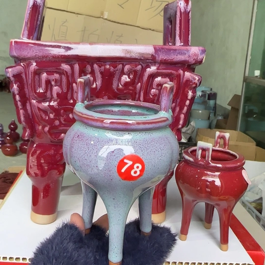 摆件陶郑家钧瓷摆件微瑕