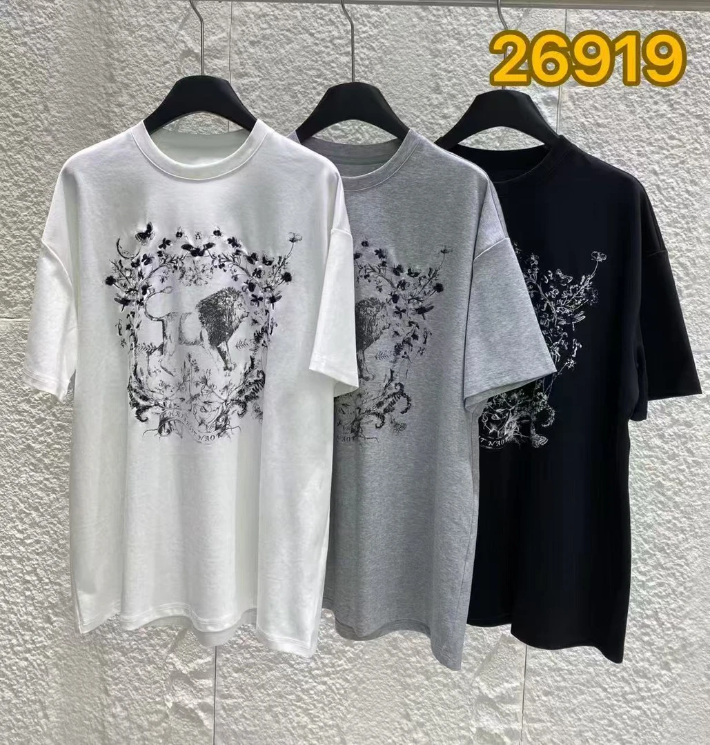 D31436南油爆款印花基础百搭圆领T恤