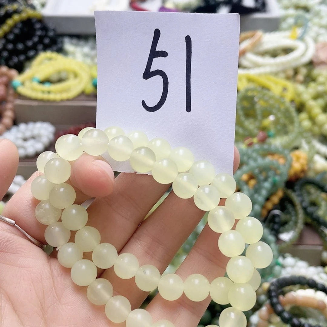 未镶嵌蛇纹石玉手链