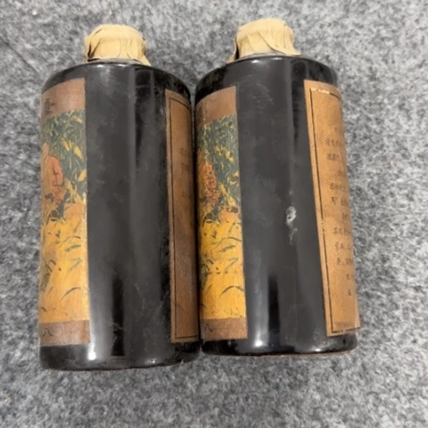 盘子瓶子手工手绘