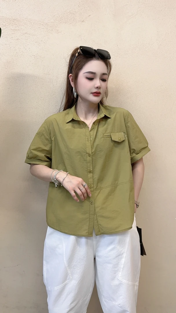 0524-08   女士休闲显瘦气质百搭简约T恤   YLS  25195